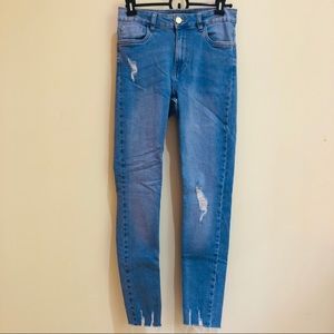 Primark High Waisted Ripped Jeans